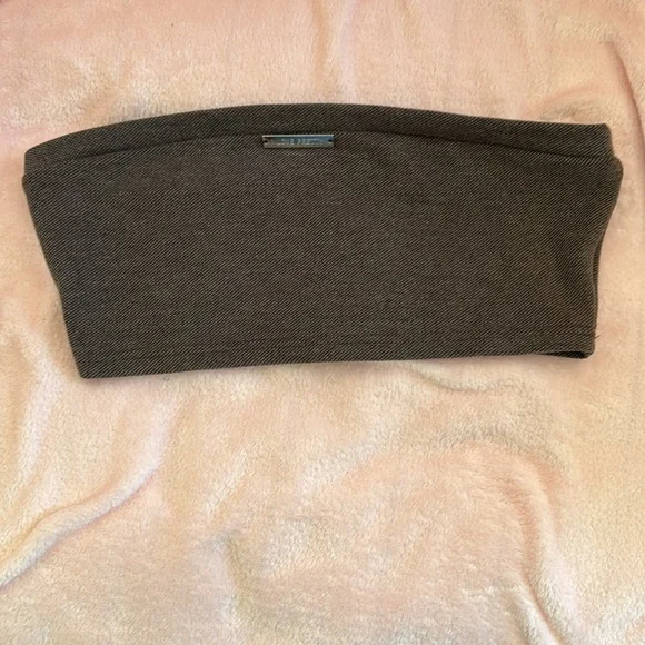 SHEIN women’s size large brown tube top and mini shirt. - Picture 2 of 8